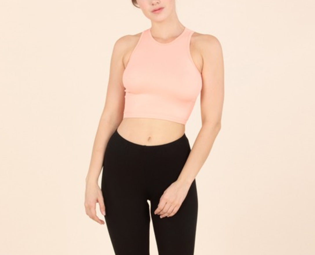 Pink Crop Top Tee