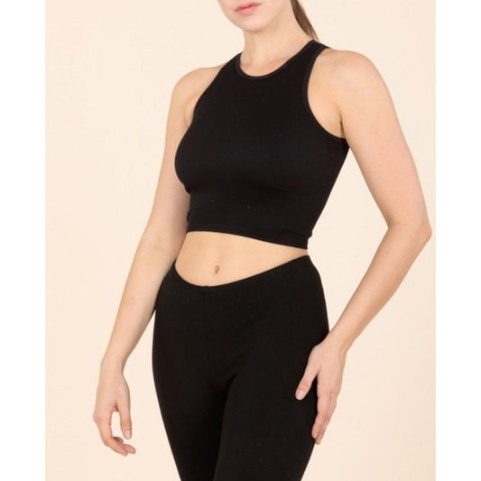 Black Crop Top Tee