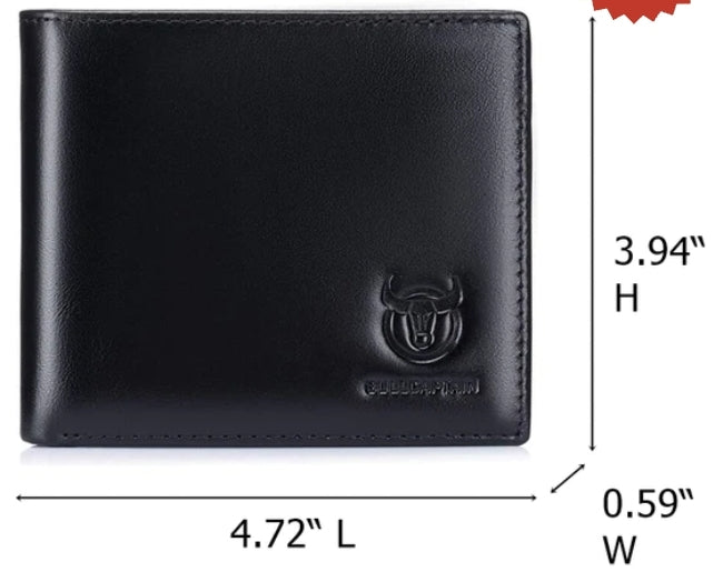 Wallets for Men Slim Bifold Genuine Leather