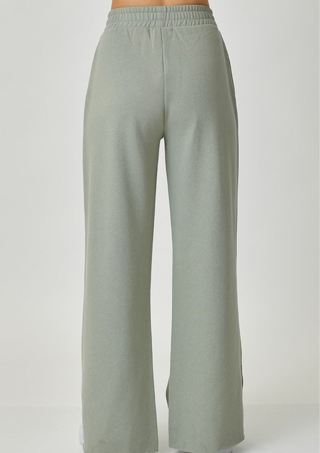 SOFT KNIT WIDE LEG WITH SLIT LOUNGE PANTS