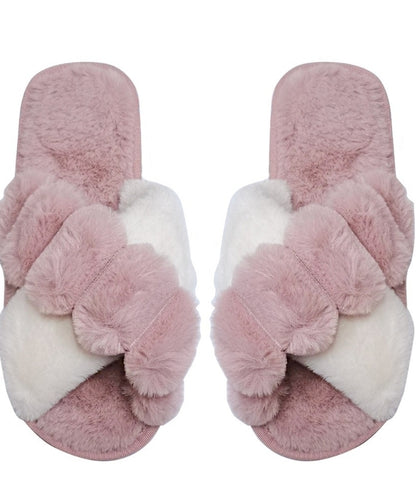 ZAPATILLAS HOGAR FLUFFY POM POM