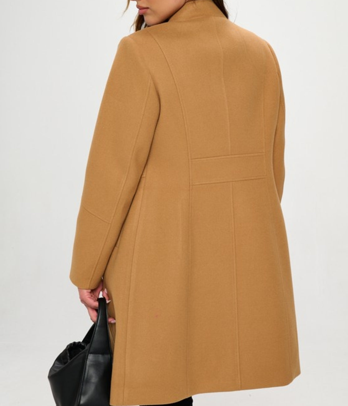 Classic Wool Button Up Coat( two colors)