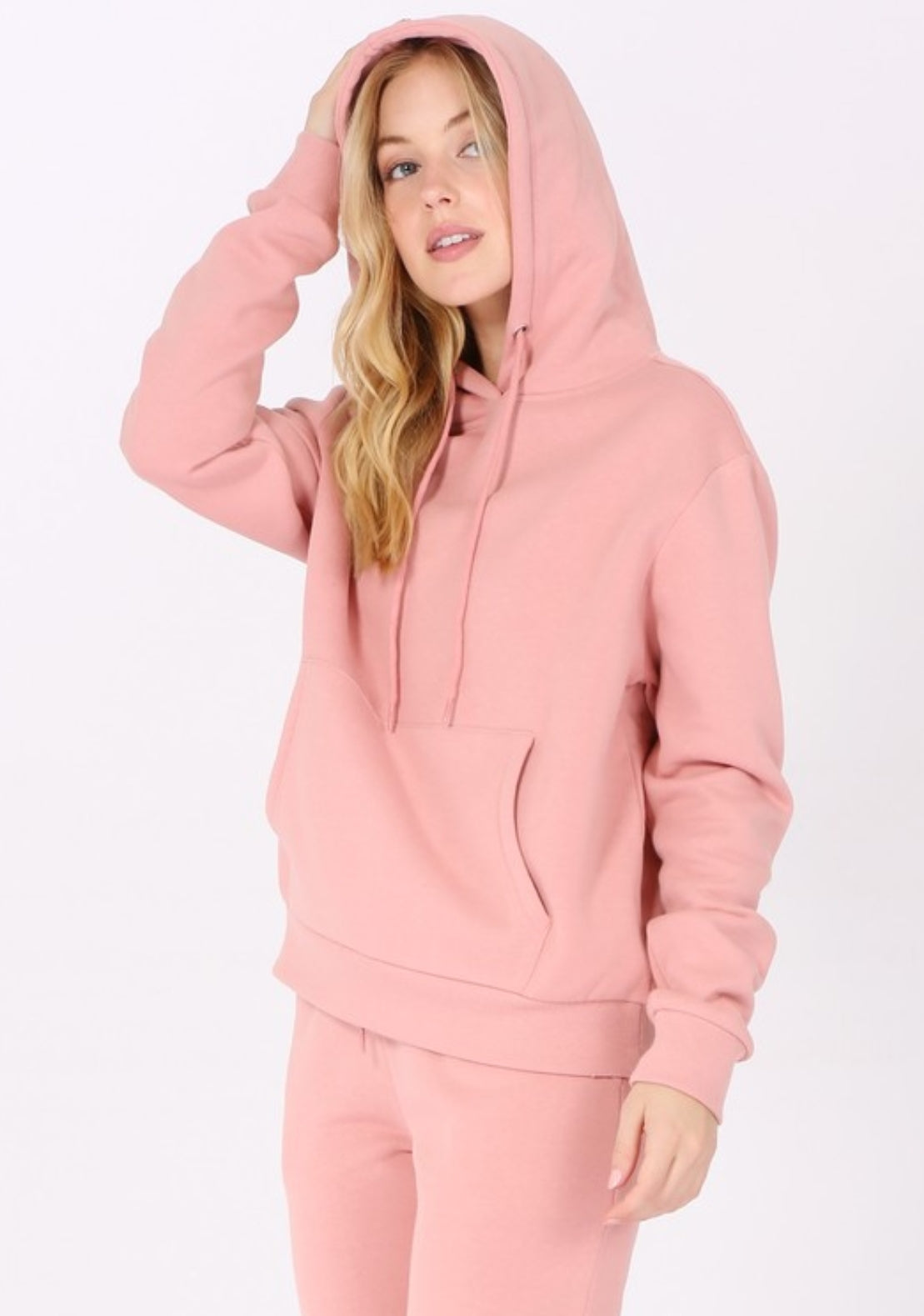 Oversized Pullover Fleece Hoodie