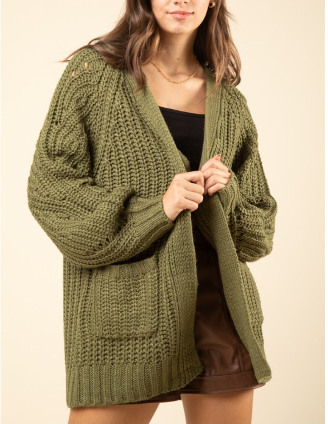 Oversize Knit Sweater Cardigan(several  colors)