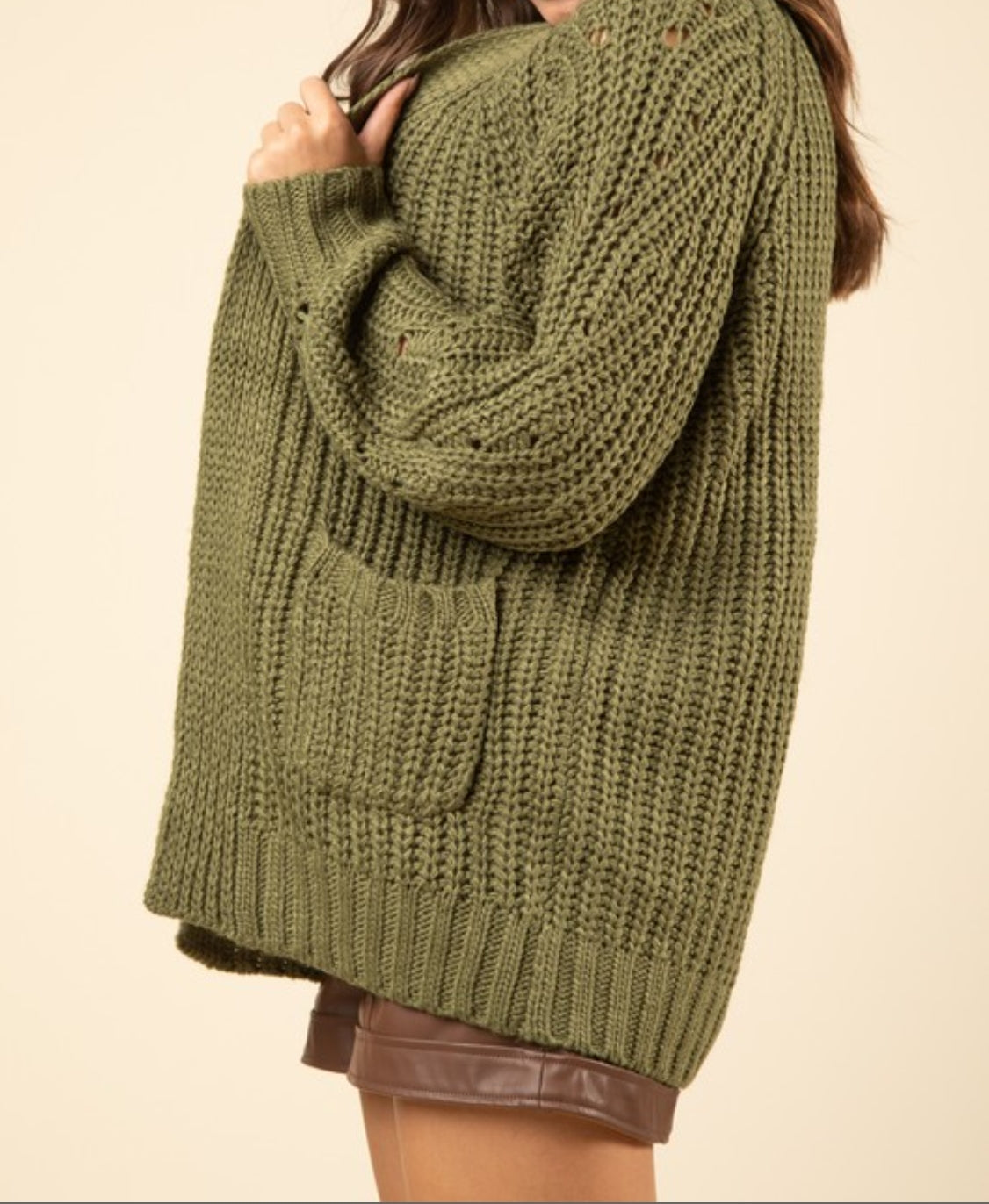 Oversize Knit Sweater Cardigan(several  colors)