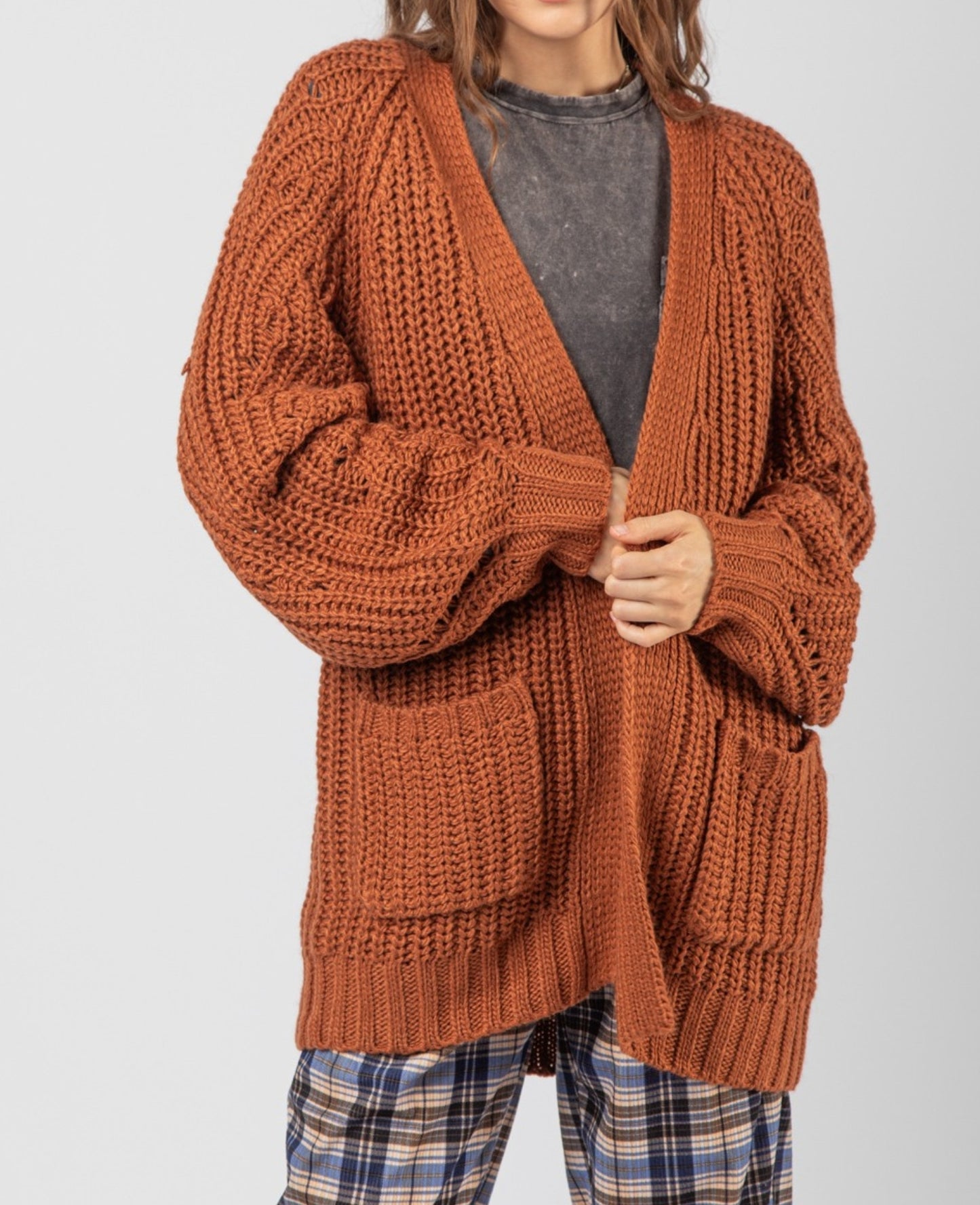 Oversize Knit Sweater Cardigan(several  colors)