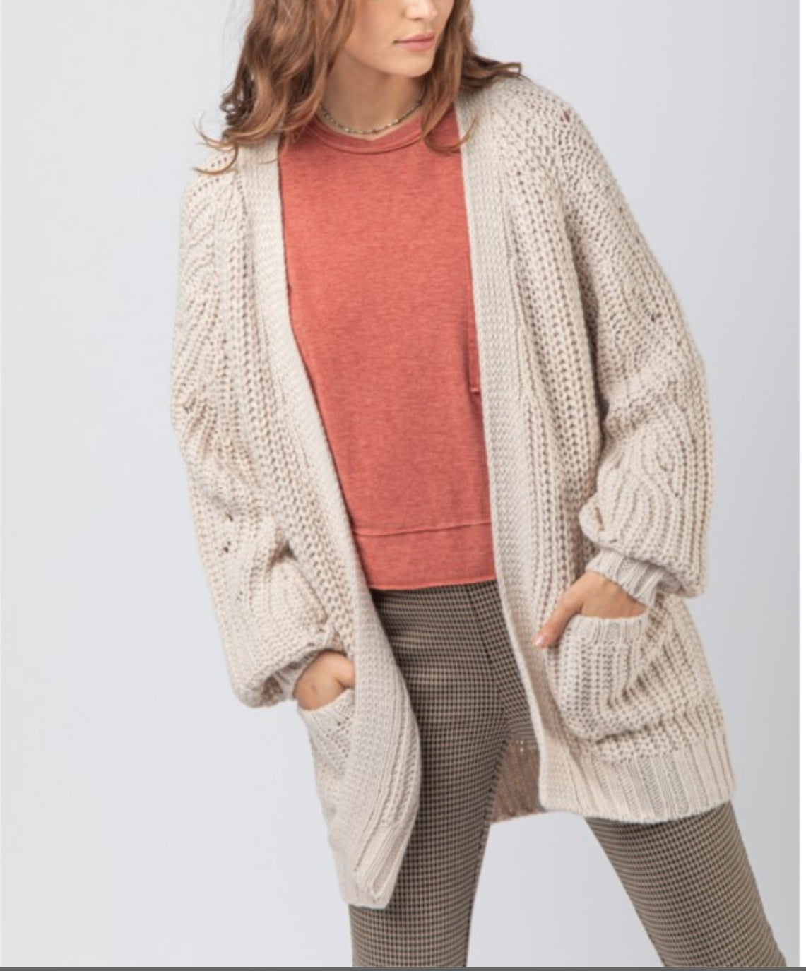 Oversize Knit Sweater Cardigan(several  colors)