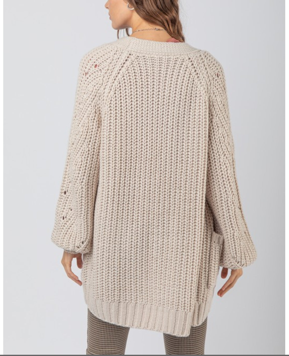 Oversize Knit Sweater Cardigan(several  colors)