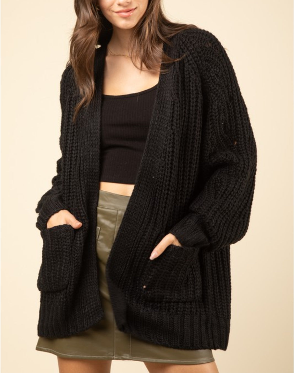 Oversize Knit Sweater Cardigan(several  colors)