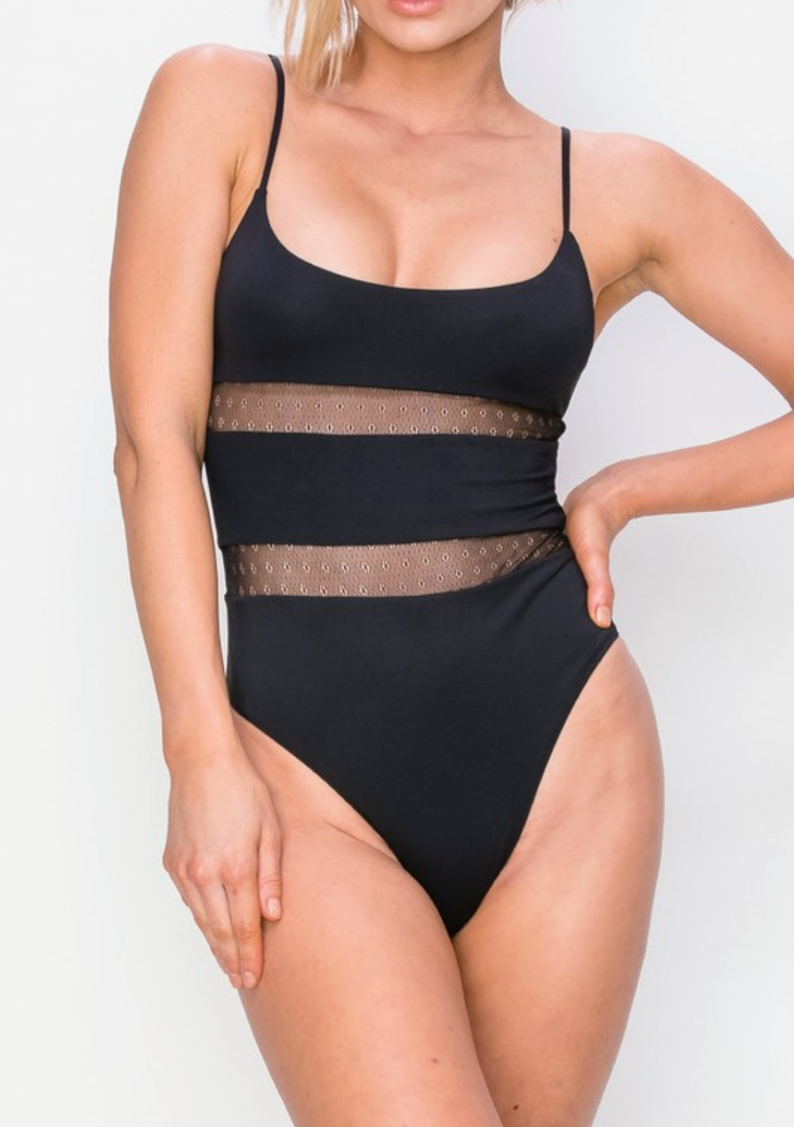 Mesh Seamless One-Piece Swimsuits