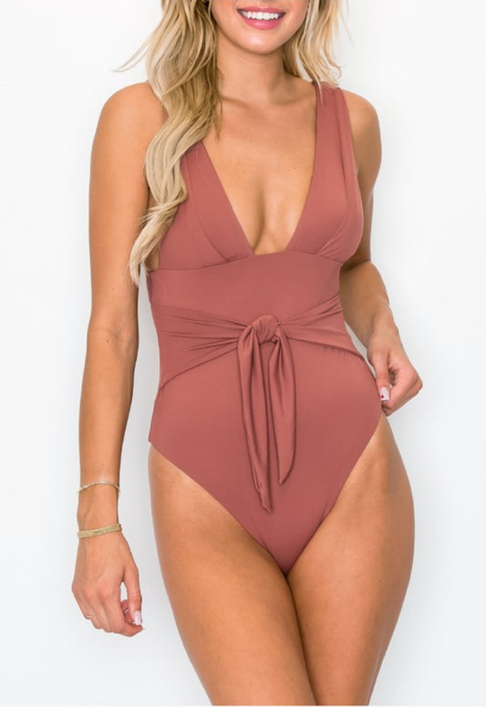 Women's Seamless Wrap Front One-Piece Swimsuit