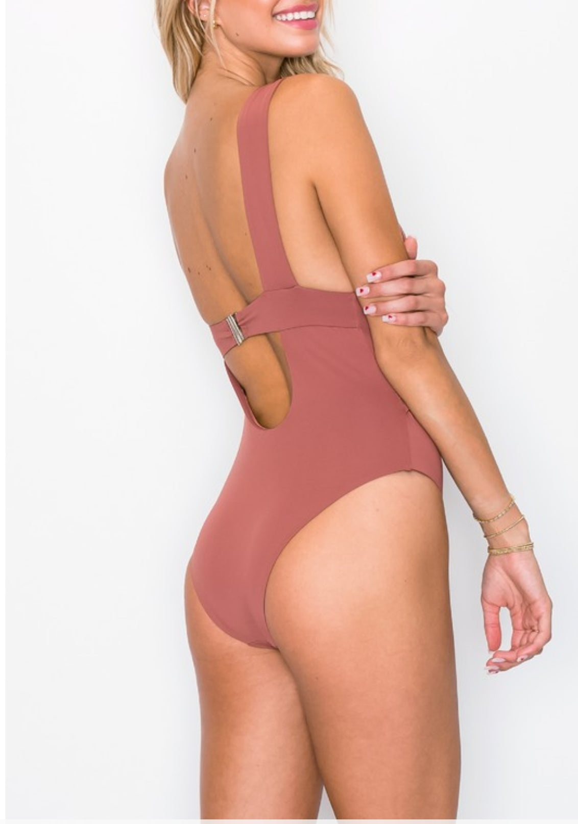 Women's Seamless Wrap Front One-Piece Swimsuit