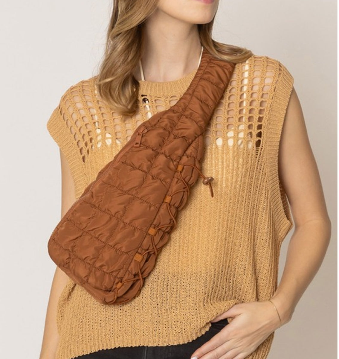 Bolso bandolera Qulited Marshmallow