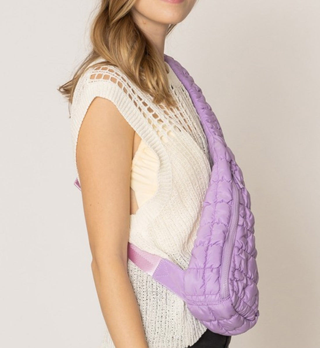 Bolso bandolera Qulited Marshmallow