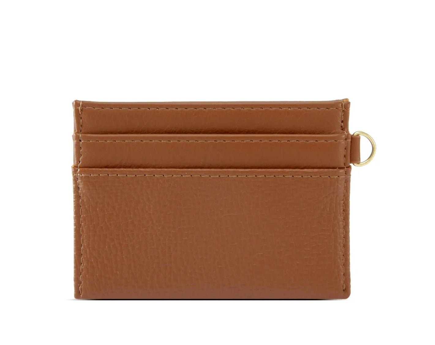 Alex Recycled Vegan Card Holder in Chestnut