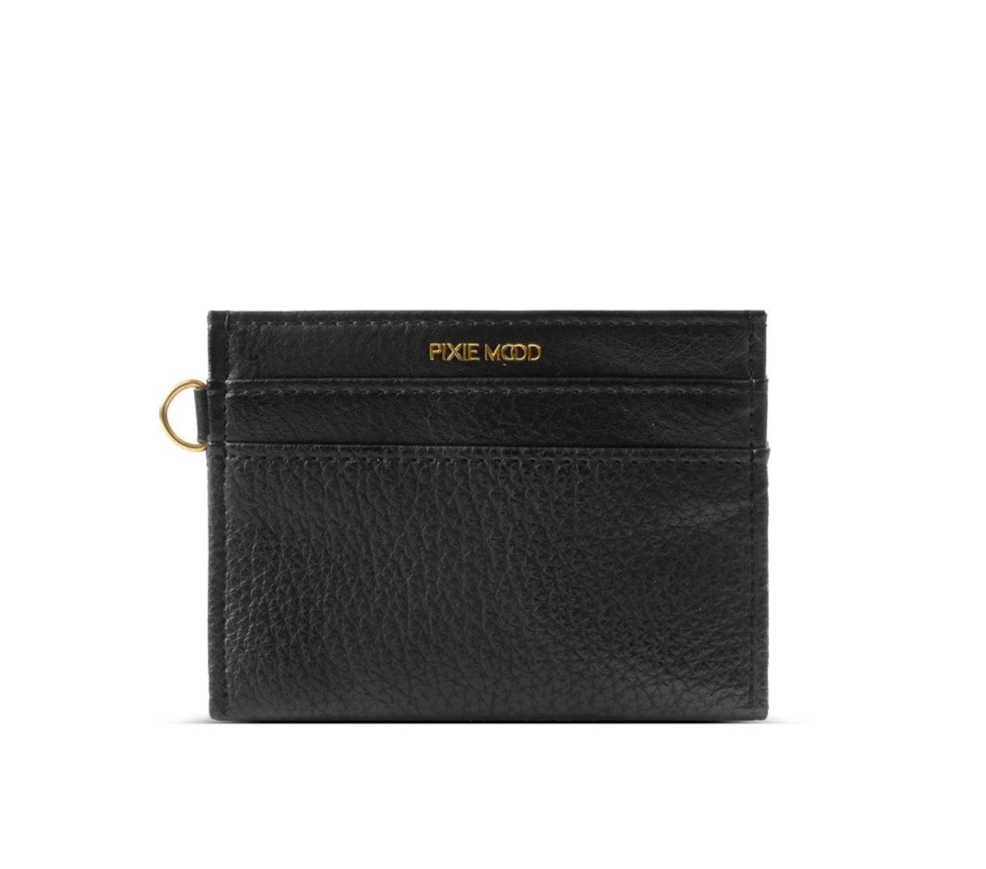 Alex Recycled Vegan Card Holder in Black