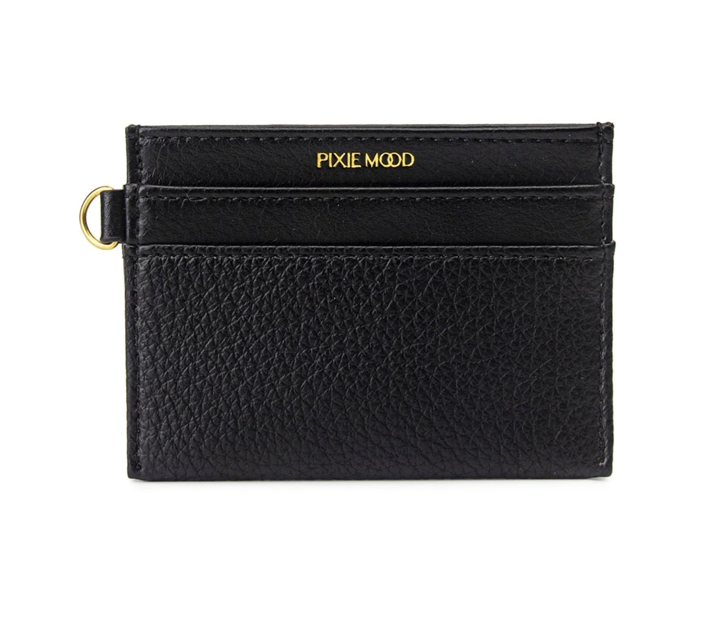 Alex Recycled Vegan Card Holder in Black