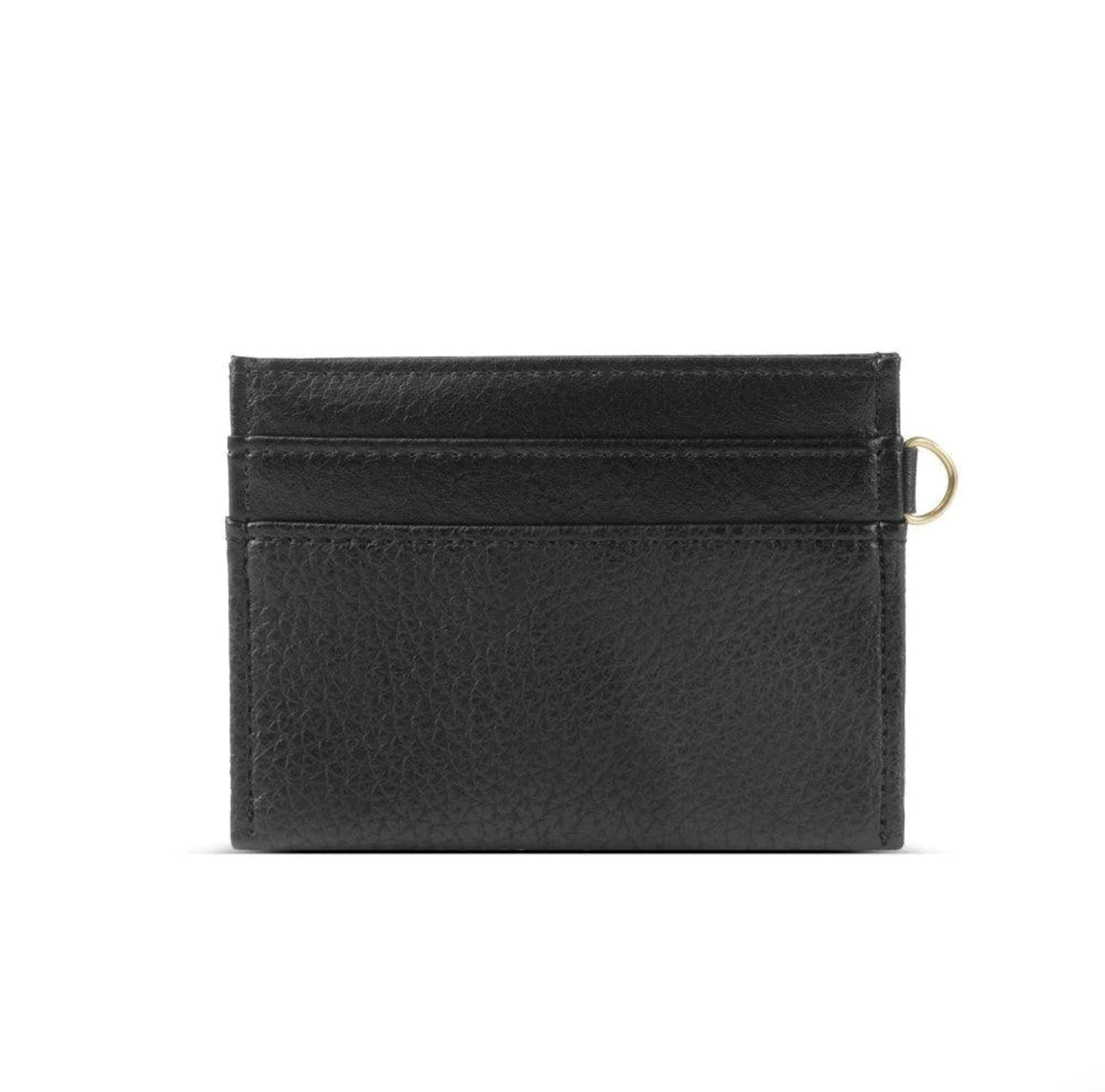 Alex Recycled Vegan Card Holder in Black