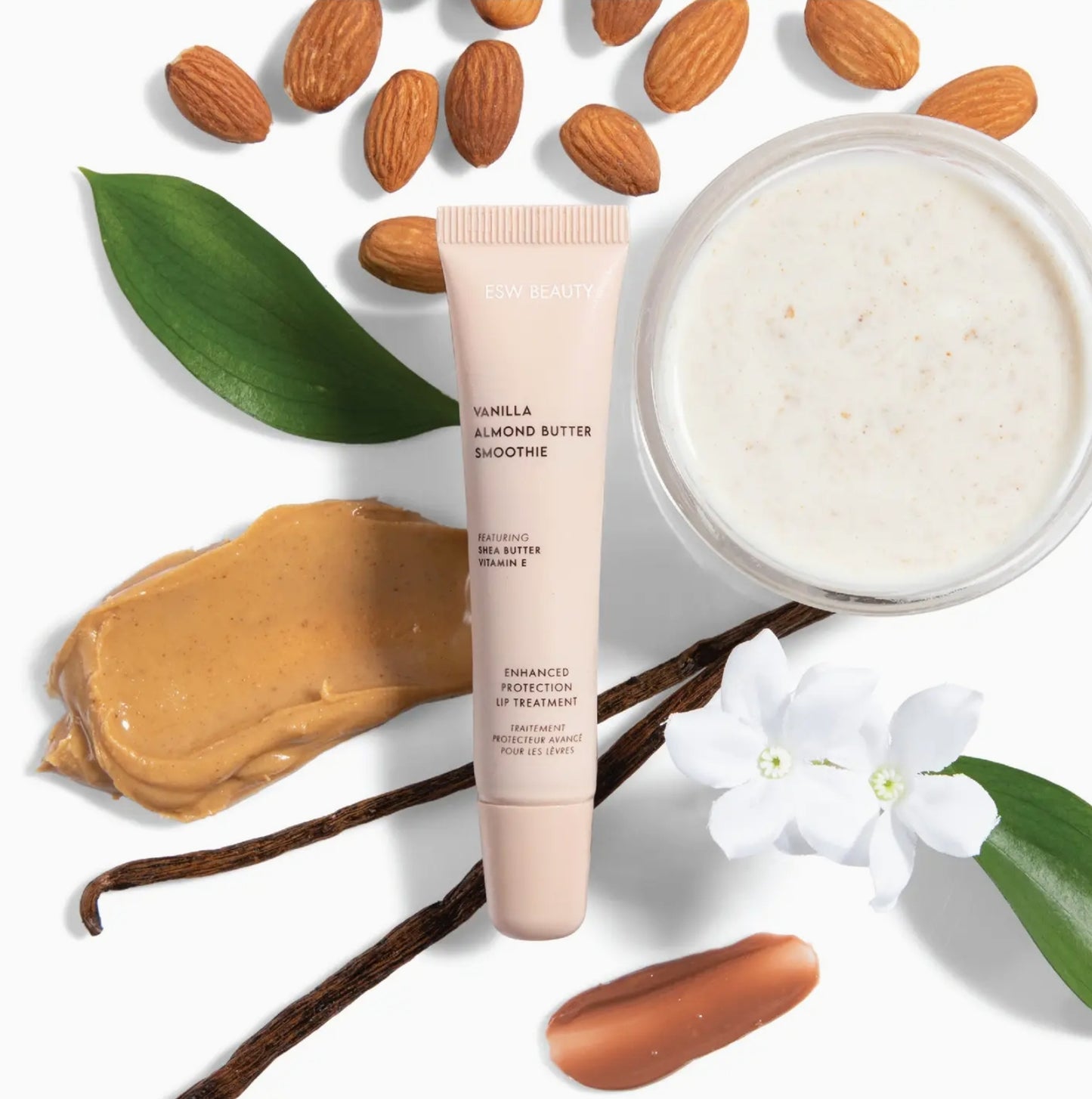 ESW Beauty Vanilla Almond Butter Smoothie Protection Lip Treatment