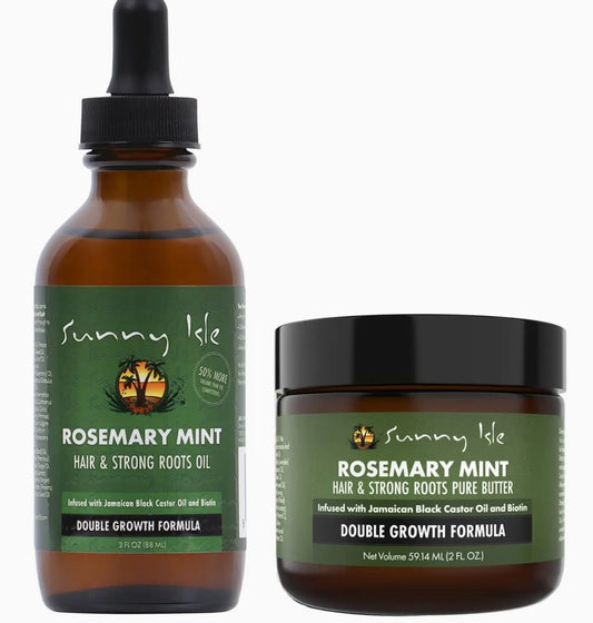 Sunny Isle Rosemary Mint Hair & Strong Roots Bundle