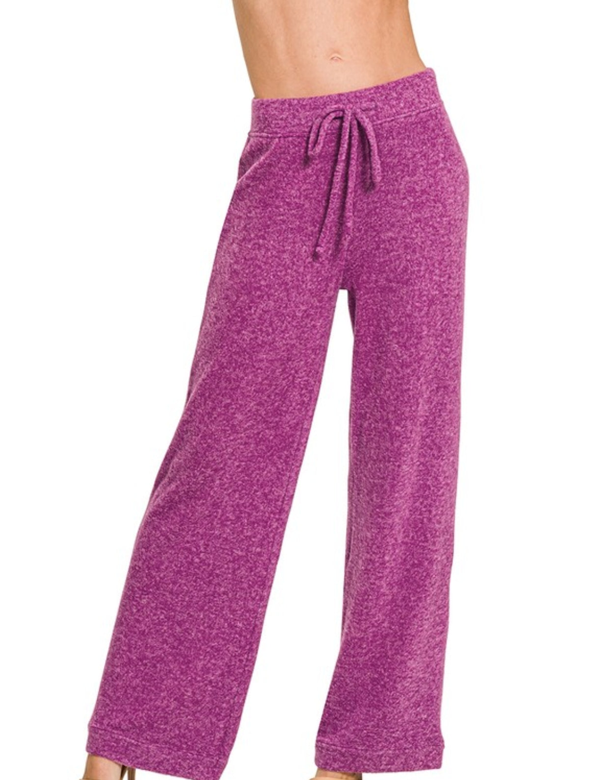 Soft Brushed Fuzzy Hacci Lounge Pants(several colors)