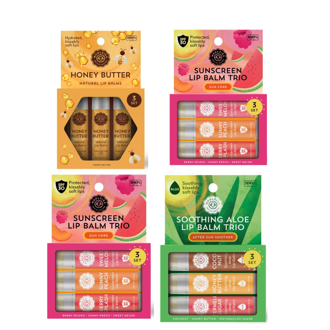 Woolzies Trio Lip balm Set of 4