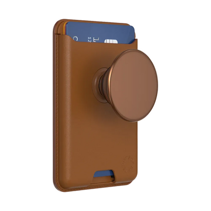 PopSockets MagSafe Softgoods Phone Wallet - Cognac