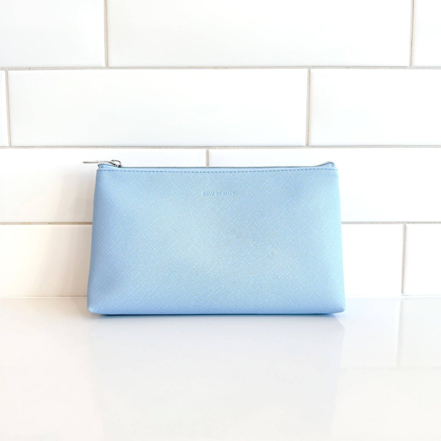 Blue Reusable Beauty Pouch