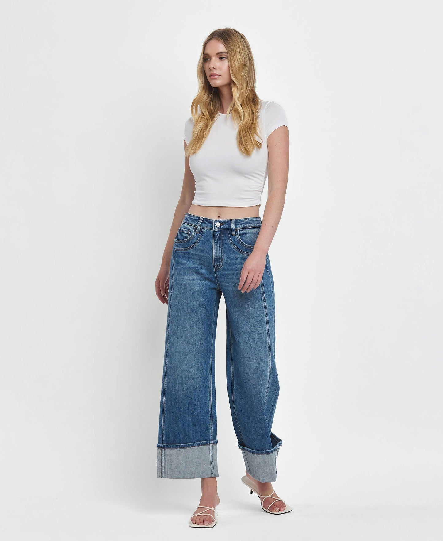 High Rise Baggy Wide Leg Jeans