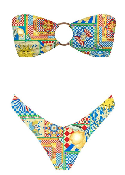 Euro Summertime Bandeau Bikini Set 