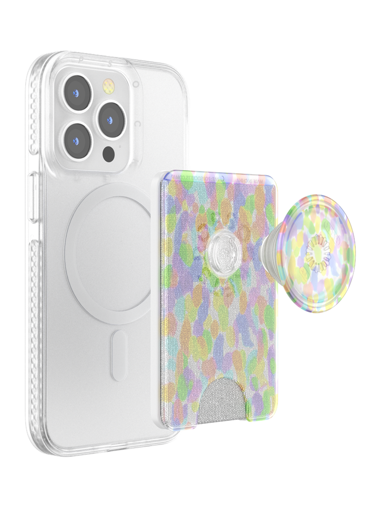 PopSockets MagSafe Phone Wallet - Rainbow Glass