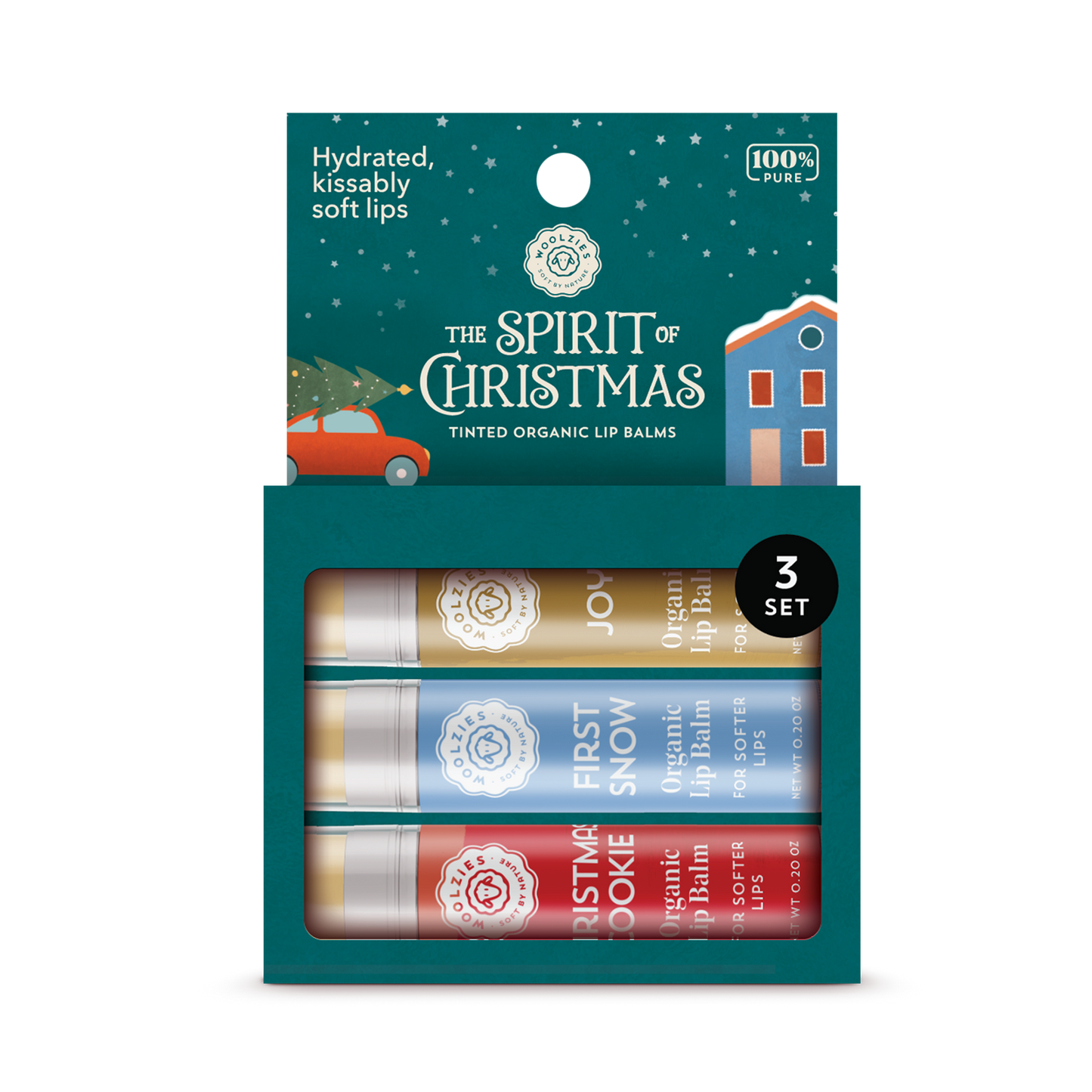 The Spirit Of Christmas Lip Balm Set Of 3