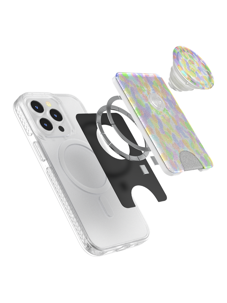 PopSockets MagSafe Phone Wallet - Rainbow Glass