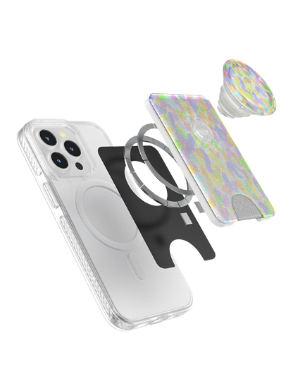 PopSockets MagSafe Phone Wallet - Rainbow Glass
