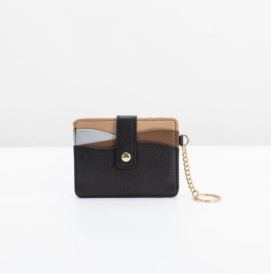 Robby Black Vegan Leather Card Holder