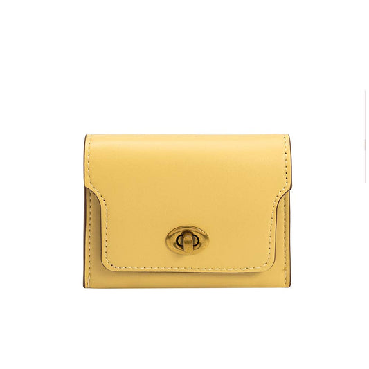 Tara Yellow Vegan Card Case Wallet