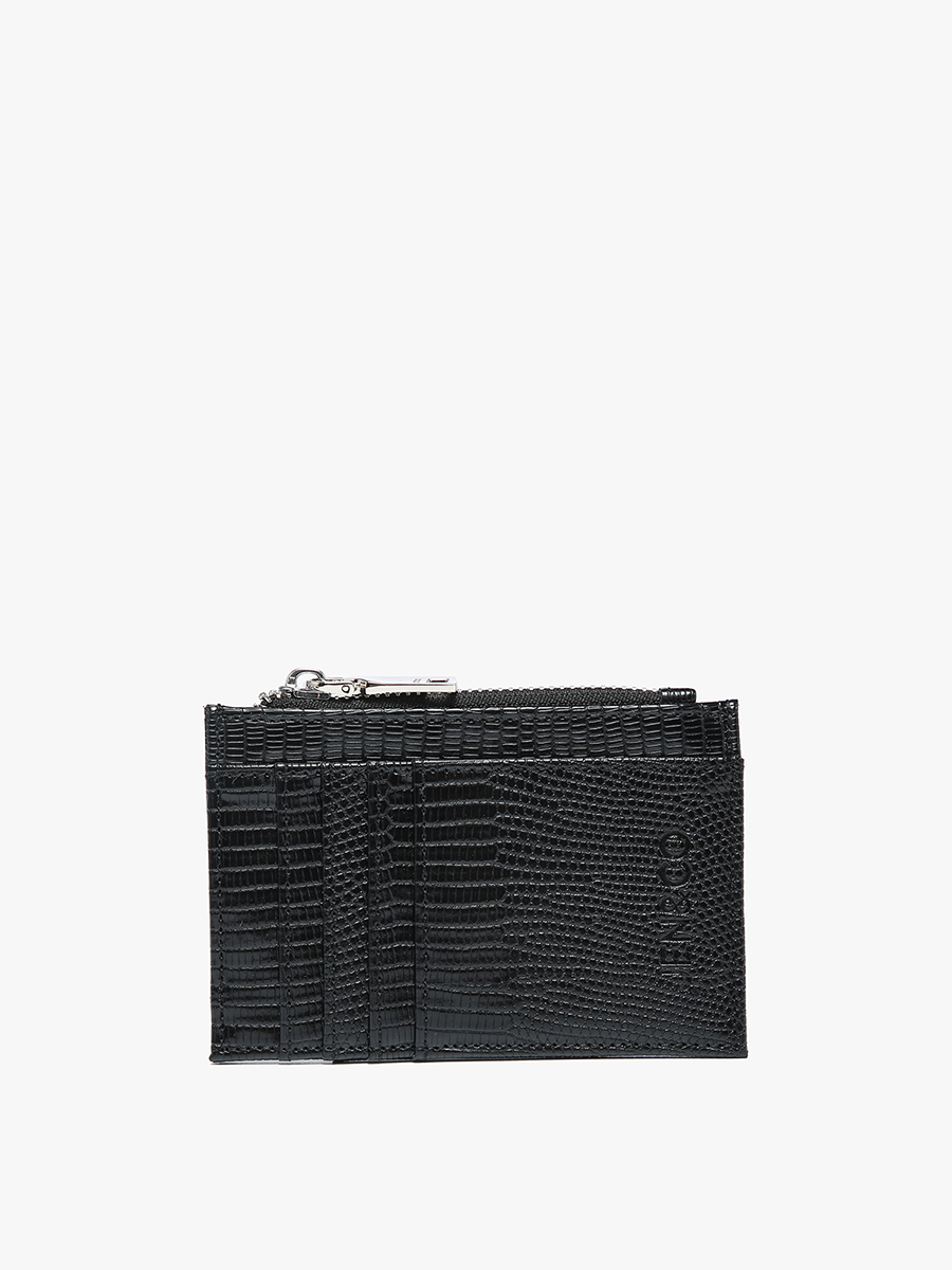 Lizard Card Holder Wallet in Black