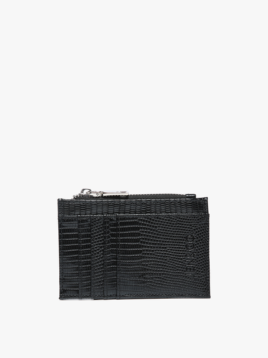 Lizard Card Holder Wallet in Black