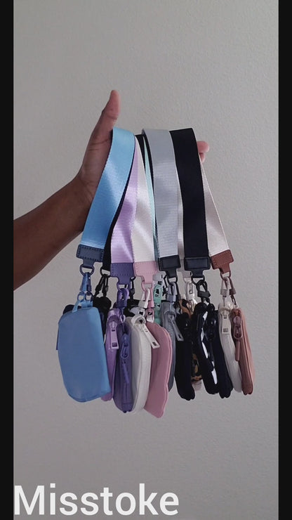 Dual Pouch Wristlet Keychain Wallet(several colors)