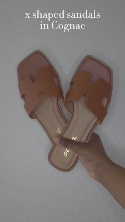 Knit x Shaped Slide Sandals