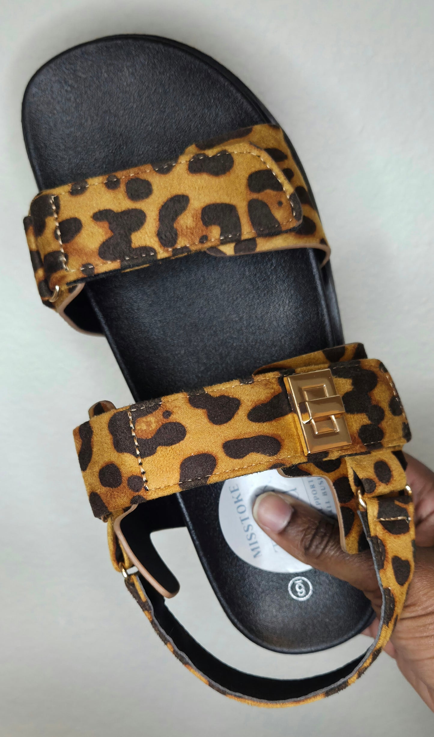Leopard Slingback Sandals