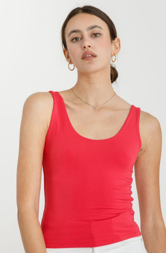 Poppy Basic Scoop Neck Tank Top