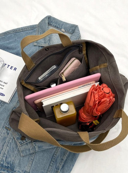 Large Canvas Shoulder Bag