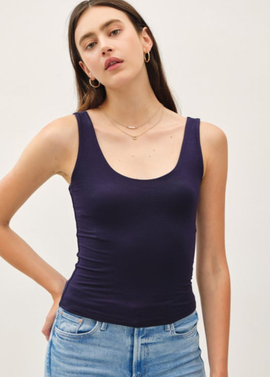 Ink Basic Scoop Neck Tank Top