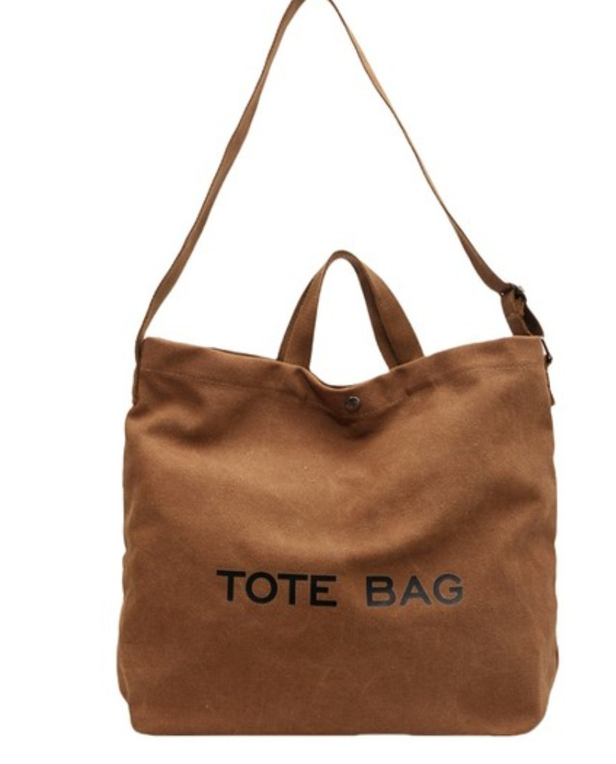 Large Canvas Shoulder Bag
