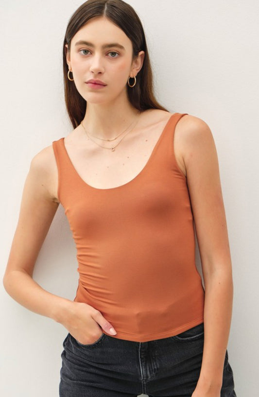 Basic Scoop Neck Tank Top