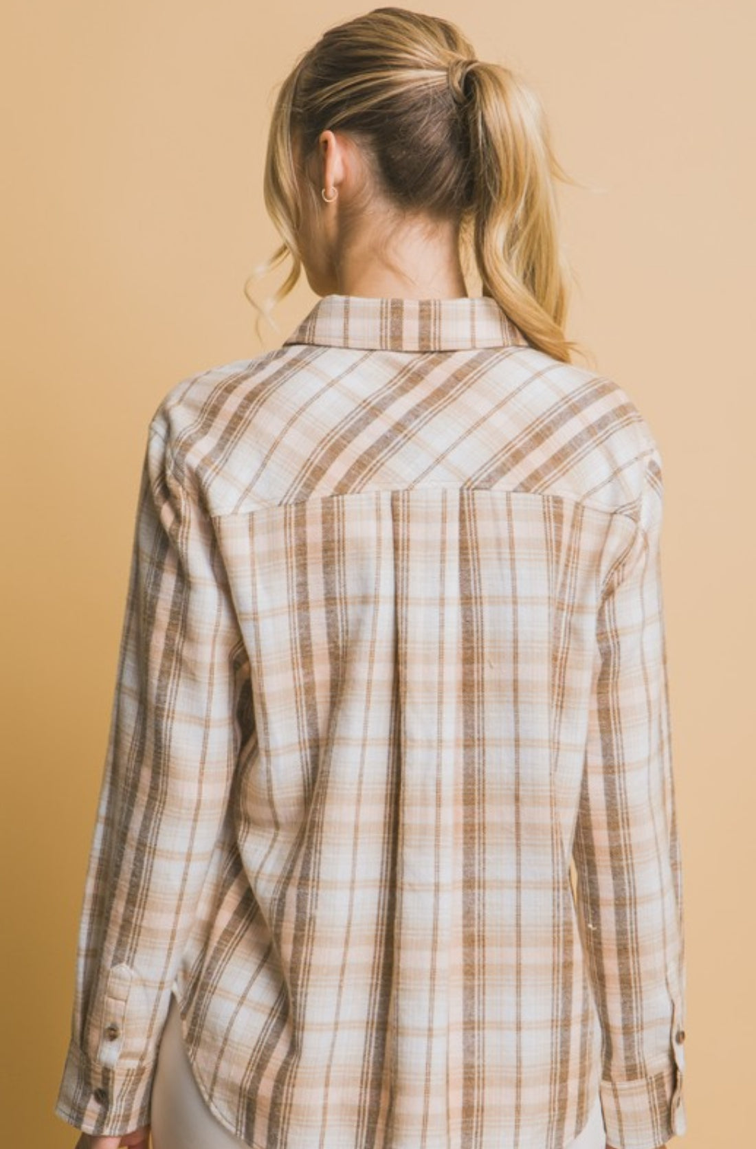 Plaid Flannel Button Down Shirt(multiple colors)