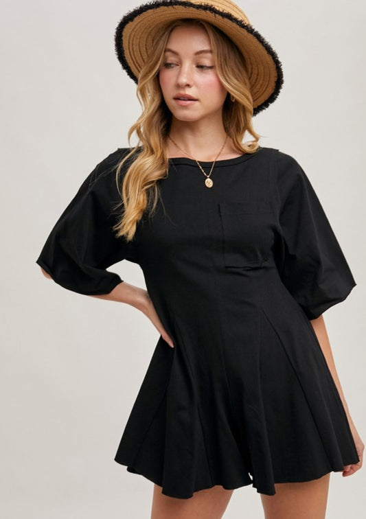 Black Short Romper
